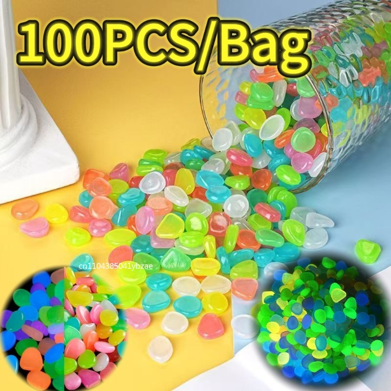 Plant Aquarium Pot - 100-800 قطعة يتوهج في الحصى الداكنة،