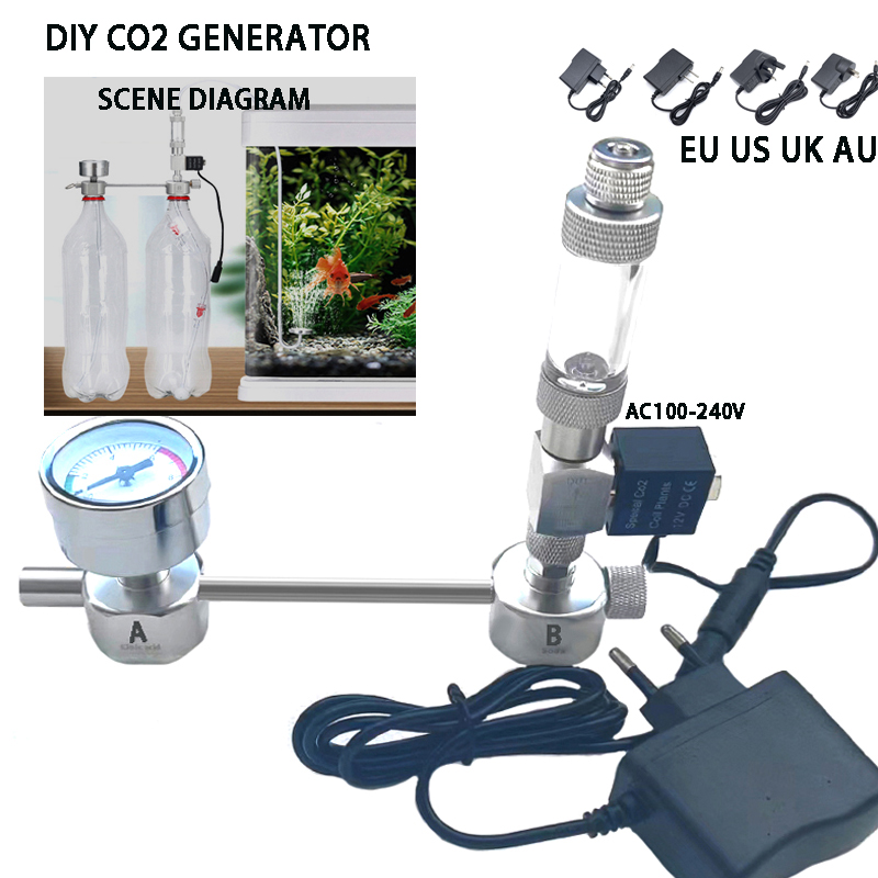 Aquarium Liquid Carbon - نظام توليد ثاني أكسيد الكربون DIY