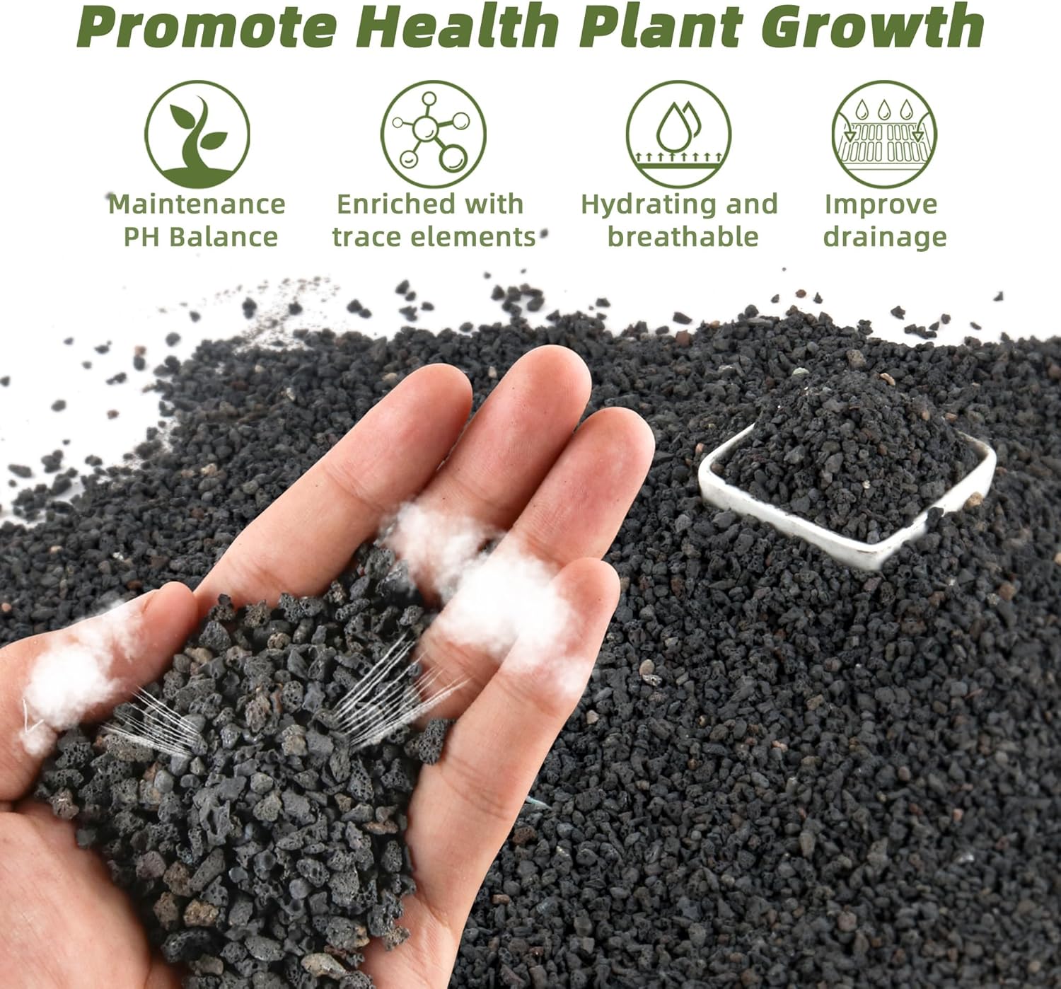 Plant Aquarium Pot - وسائط ترشيح حوض السمك السوداء بوزن