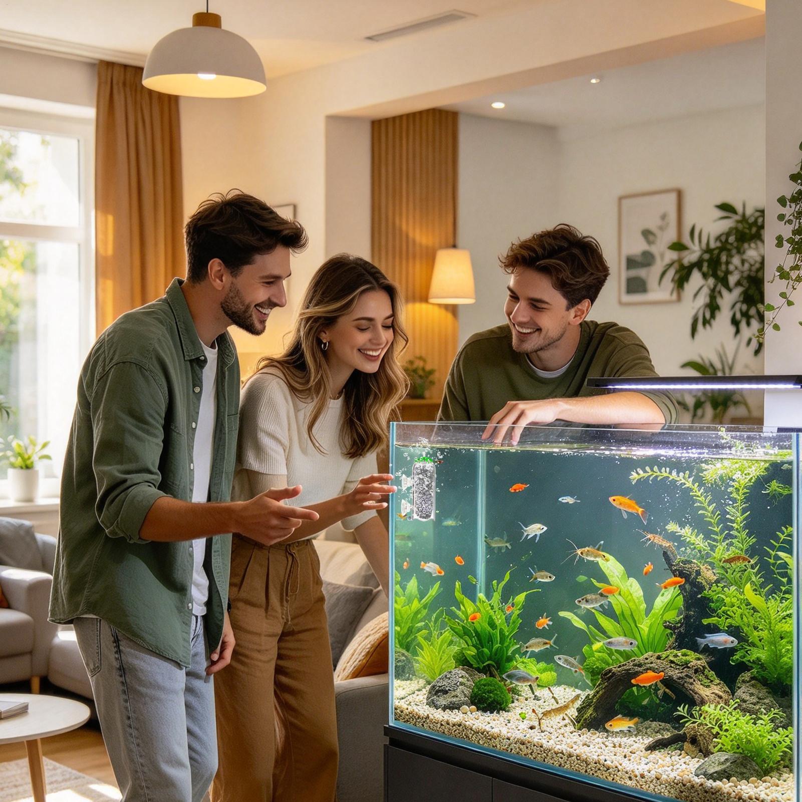 موزع أكسجين لحوض السمك، غطاء ف - مراجعة Aquarium Planted Tank Filter وسعره