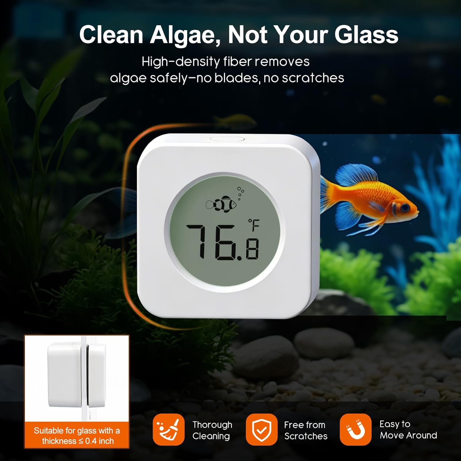 منظف مغناطيسي للأحواض المائية  - مراجعة Planted Aquarium Cleaning وسعره