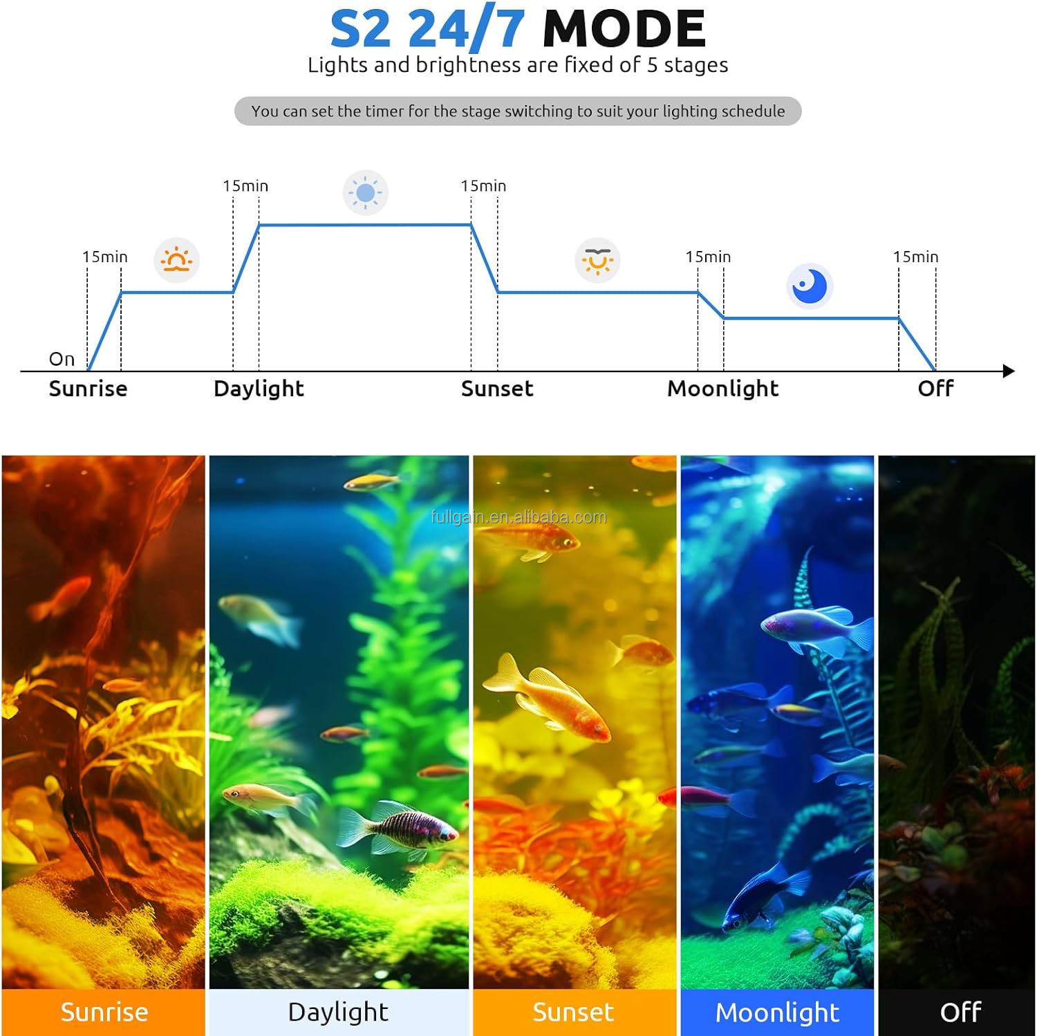 إضاءة حوض السمك LED عالية القد - مراجعة Aquarium Plant Light وسعره
