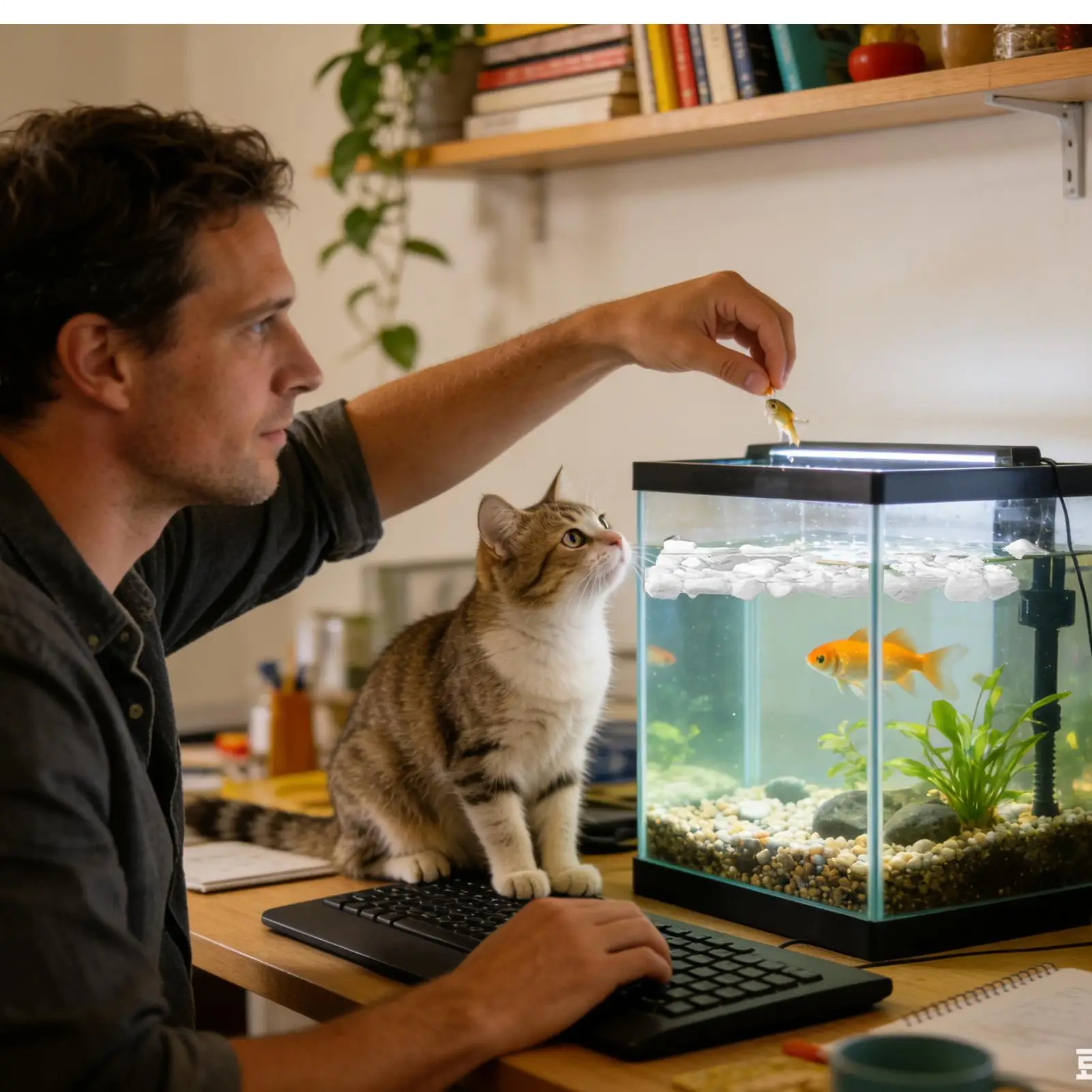خيوط فلتر لتنقية مياه حوض السم - مراجعة Aquarium Planted Tank Filter وسعره