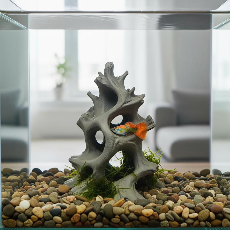 زينة كهف سمك من خشب الطبيعة ال - مراجعة Aquarium Driftwood وسعره
